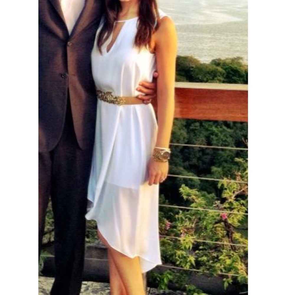 Bcbgmaxazria white dress